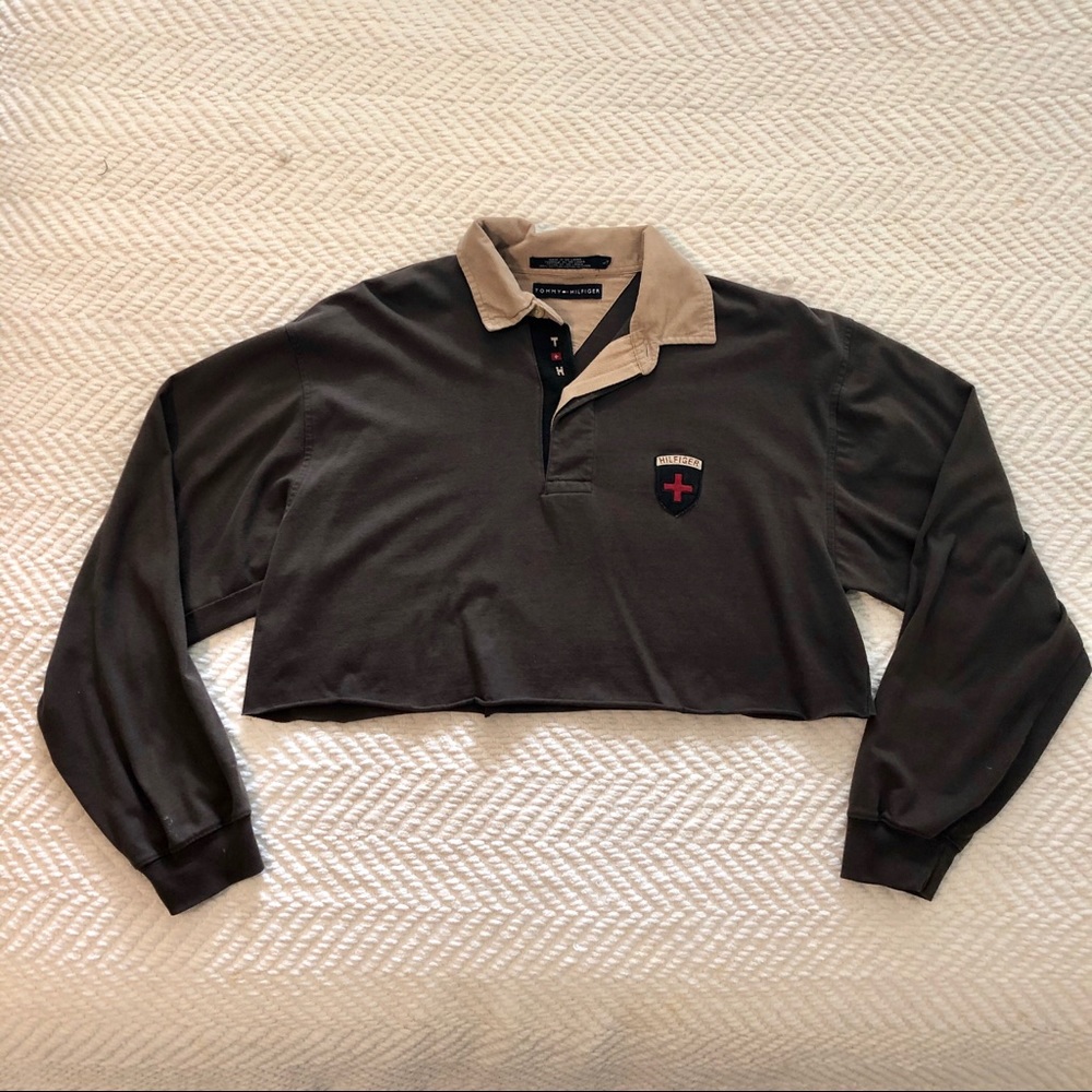Vintage Tommy Hilfiger Cropped Polo Shirt